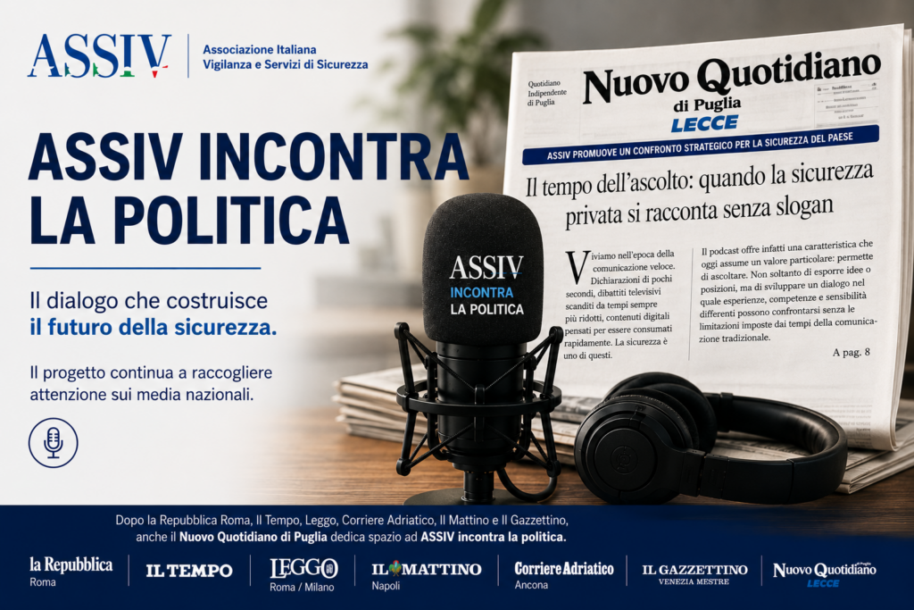 Il Nuovo Quotidiano di Puglia approfondisce ASSIV incontra la politica: il podcast che dà spazio al confronto